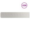 vidaXL Bordures de pelouse 30 pcs 20x103 cm acier inoxydable