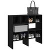 VidaXL &Eacute;tag&egrave;res &agrave; chaussures empilables en ch&ecirc;ne noir 89,5 x 30 x 40cm