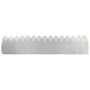 vidaXL Bordures de pelouse 10 pcs Argent 103 x 0,05 x 22 cm