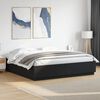 vidaXL Cadre de lit sans matelas noir 180x200 cm