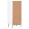 vidaXL Buffet Blanc brillant 34,5x34x90 cm Bois d'ing&eacute;nierie
