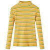 T-shirt enfants manches longues faux col roul&eacute; ocre 104