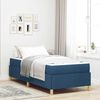 vidaXL Cadre de lit avec matelas Bleu 80 x 200 cm tissu