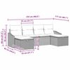 vidaXL Ensemble de canap&eacute; de jardin avec coussin 6 pcs polyrotin