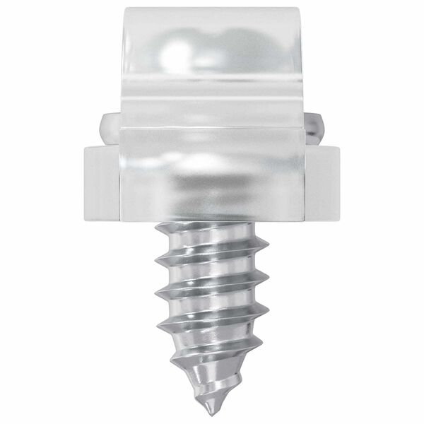 vidaXL Clips de bande LED 12 pcs Transparent 23,8 x 7,3 x 4,3 mm