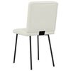vidaXL Chaises &agrave; manger lot de 2 Cr&egrave;me Velours