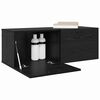 vidaXL Armoire Murale Ch&ecirc;ne noir 100 x 36,5 x 35 cm Bois d'ing&eacute;nierie