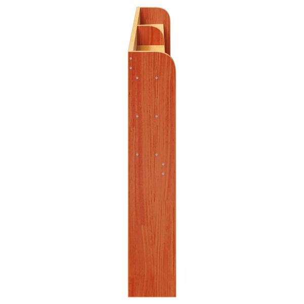 vidaXL T&ecirc;te de lit avec &eacute;tag&egrave;res marron cire 200 cm bois massif de pin