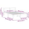 vidaXL Cadre de lit avec t&ecirc;te de lit Marron 135 x 190 cm Pin massif