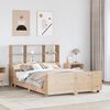 vidaXL Lit biblioth&egrave;que sans matelas 120x200 cm bois massif
