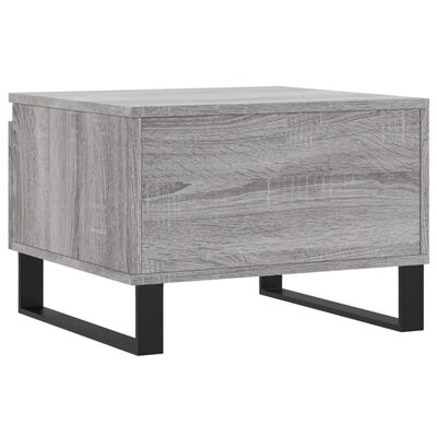 vidaXL Table basse sonoma gris 50x46x35 cm bois d'ingénierie