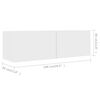 vidaXL Ensemble de meubles TV 4 pcs Blanc Bois d'ing&eacute;nierie