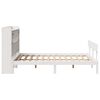 vidaXL Lit bibliothèque sans matelas blanc 140x190 cm bois pin massif