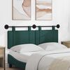 vidaXL T&ecirc;te de lit suspendue Uni Vert fonc&eacute; 150 x 55 x 5 cm tissu
