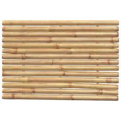 vidaXL Tapis de bain 2 pcs 70x50 cm bambou