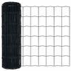 vidaXL Cl&ocirc;ture Euro Gris 0,6 x 25 m Fer rev&ecirc;tu de PVC