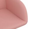 vidaXL Chaises pivotantes &agrave; manger lot de 2 rose velours