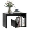 vidaXL Table d'appoint noir 59x36x38 cm bois d'ing&eacute;nierie