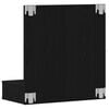 vidaXL Armoire Miroir Ch&ecirc;ne noir 60 x 31,5 x 62 cm Bois d'ing&eacute;nierie