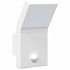 vidaXL Appliques murales LED d'ext&eacute;rieur avec capteurs 2 pcs blanc