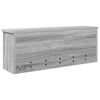 vidaXL Porte-manteau mural avec &eacute;tag&egrave;re Gris Sonoma 80 x 20 x 30 cm