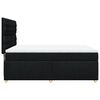 vidaXL Sommier &agrave; lattes de lit avec matelas Noir 160x200 cm Tissu