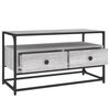 vidaXL Meuble TV sonoma gris 80x35x45 cm bois d'ing&eacute;nierie