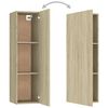 vidaXL Ensemble de meubles TV 3 pcs Chêne sonoma Bois d'ingénierie