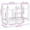 vidaXL Lit Superpos&eacute; pour Enfants avec matelas Bois ancien 80 x 160 cm