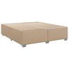 vidaXL Sommier à lattes de lit avec matelas Cappuccino 200x200 cm