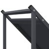 vidaXL Portant de bois chauffage anthracite 70x43x34,5 cm
