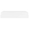vidaXL Cadre de lit avec matelas avec matelas 2 pcs Blanc PVC