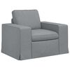 vidaXL Canap&eacute; 2 pcs Gris clair