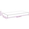 vidaXL &Eacute;tag&egrave;re murale flottante gris 50x23x3,8 cm MDF