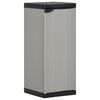 vidaXL Armoire de rangement de jardin 1 &eacute;tag&egrave;re Gris/noir 35x40x85 cm