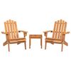vidaXL Ensemble de salon de jardin Adirondack 3 pcs bois acacia solide