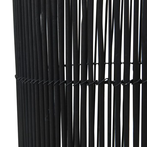 vidaXL Lampadaire sur pied Osier Noir 52 cm E27