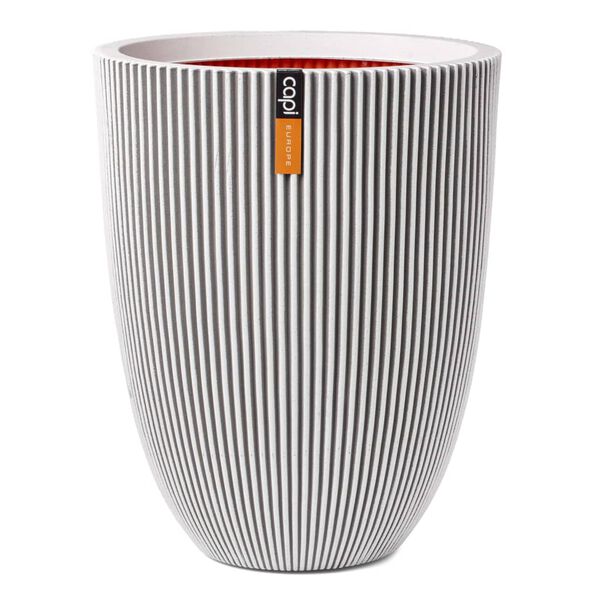 Capi Vase &eacute;l&eacute;gant Groove 34x46 cm ivoire