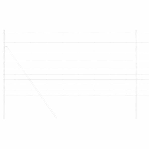 vidaXL Clôture de prairie Argenté 25 x 1,2 m Acier galvanisé