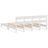 vidaXL Cadre de lit sans matelas blanc 180x200 cm bois massif de pin