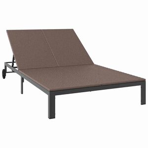 vidaXL Transat polyrotin Marron
