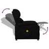 vidaXL Fauteuil de massage Noir Tissu