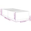 vidaXL Cadre de lit sans matelas vert fonc&eacute; 90x190 cm velours
