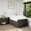 vidaXL Sommier &agrave; lattes de lit avec matelas Marron fonc&eacute; 90x200 cm