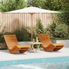 vidaXL Chaises longues basculantes lot de 2 bois d'acacia