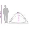 vidaXL Tente de camping à dôme 2 personnes bleu imperméable