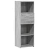 vidaXL Buffet haut sonoma gris 40x42,5x124 cm bois d'ing&eacute;nierie