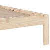 vidaXL Cadre de lit sans matelas bois massif 200x200 cm