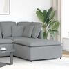 vidaXL Module de repose-pieds pour canapé modulaire Gris clair 100 x 100 x 48 cm