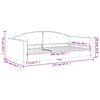 vidaXL Lit de repos sans matelas vert fonc&eacute; 100x200 cm velours